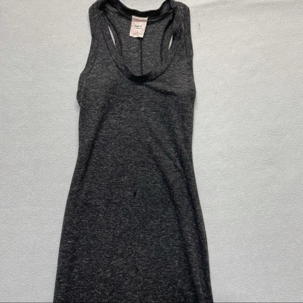 Robin K Sleeveless Midi Dress Sheer Swim Cover Up Women’s Size Small gray slip - Picture 6 of 7